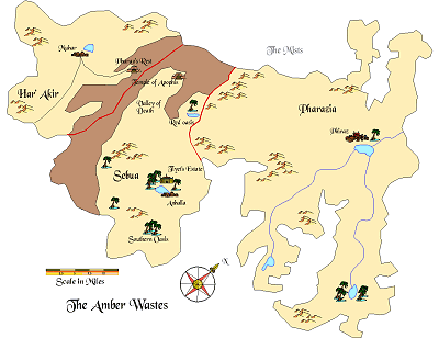 The Amber Wastes map