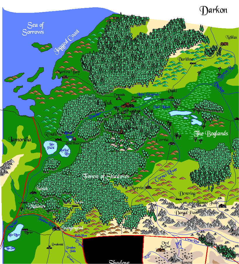 Western Darkon map