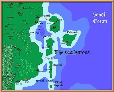 Sea Barons map