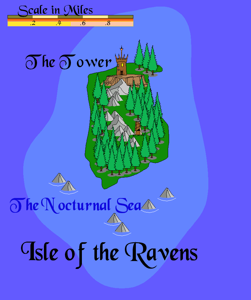 The Isle of Ravens map