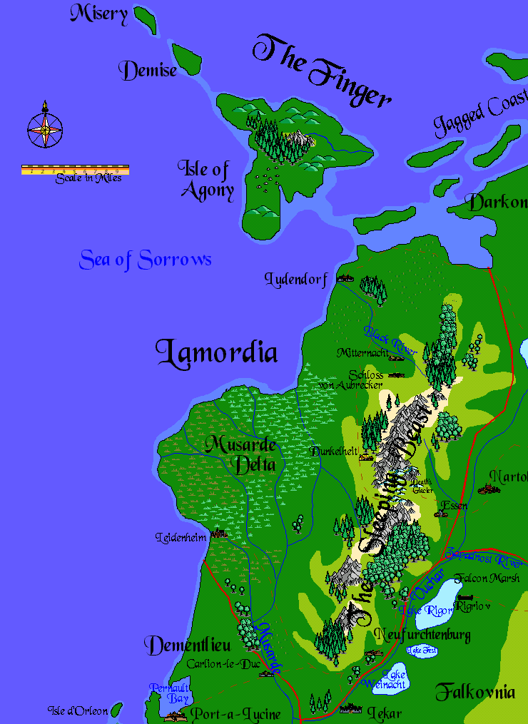 Lamordia map