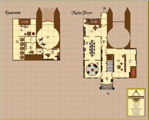 House on Gryphon Hill Map