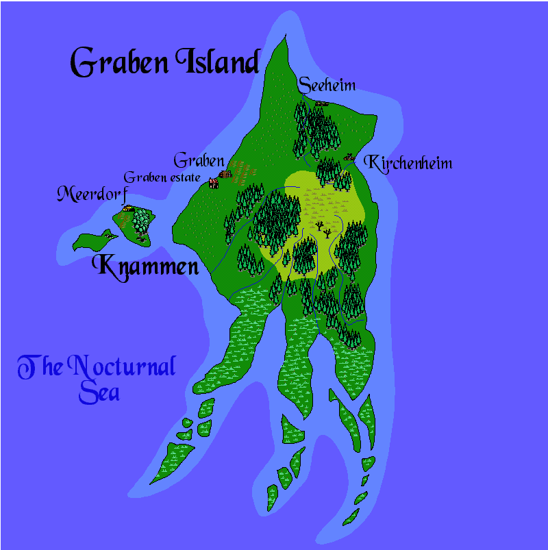 Graben Island map