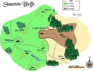 Staunton Bluffs map