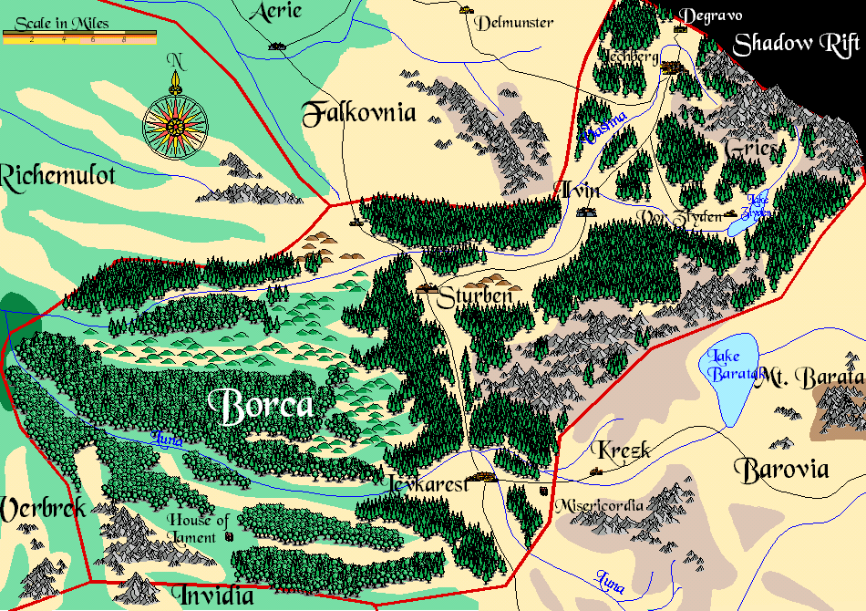 Borca map