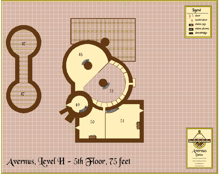 Avernus, Level H, 5th floor, 75 feet