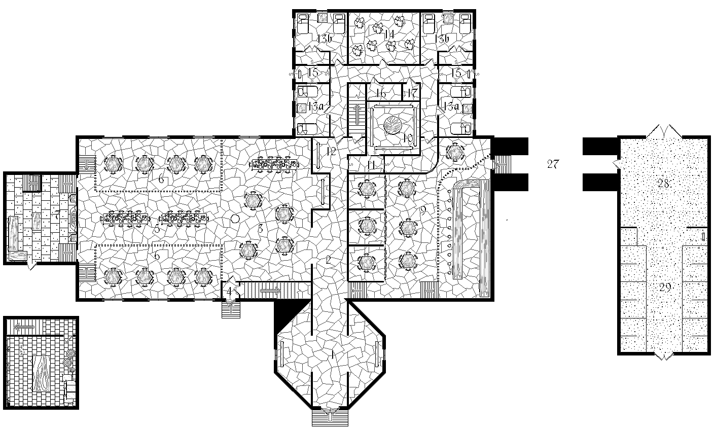 Kartakan Inn - First floor map