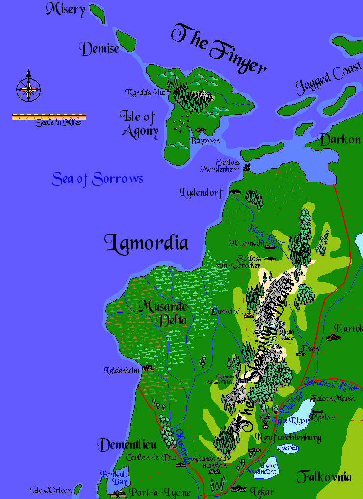 Lamordia map