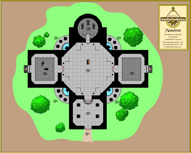 Heather House Mausoleum - Color Map