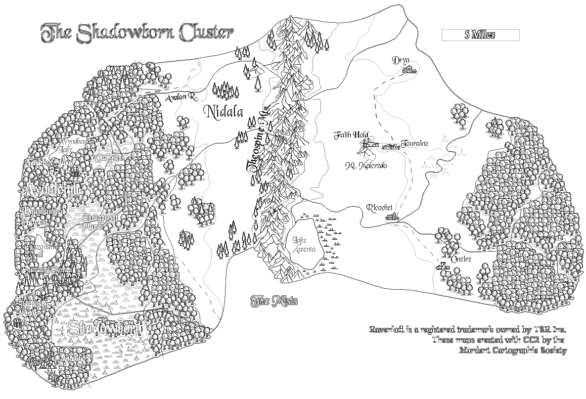 Shadowborn Cluster map