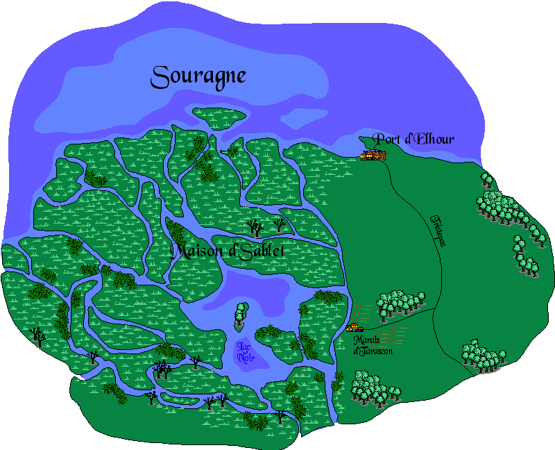 Souragne map